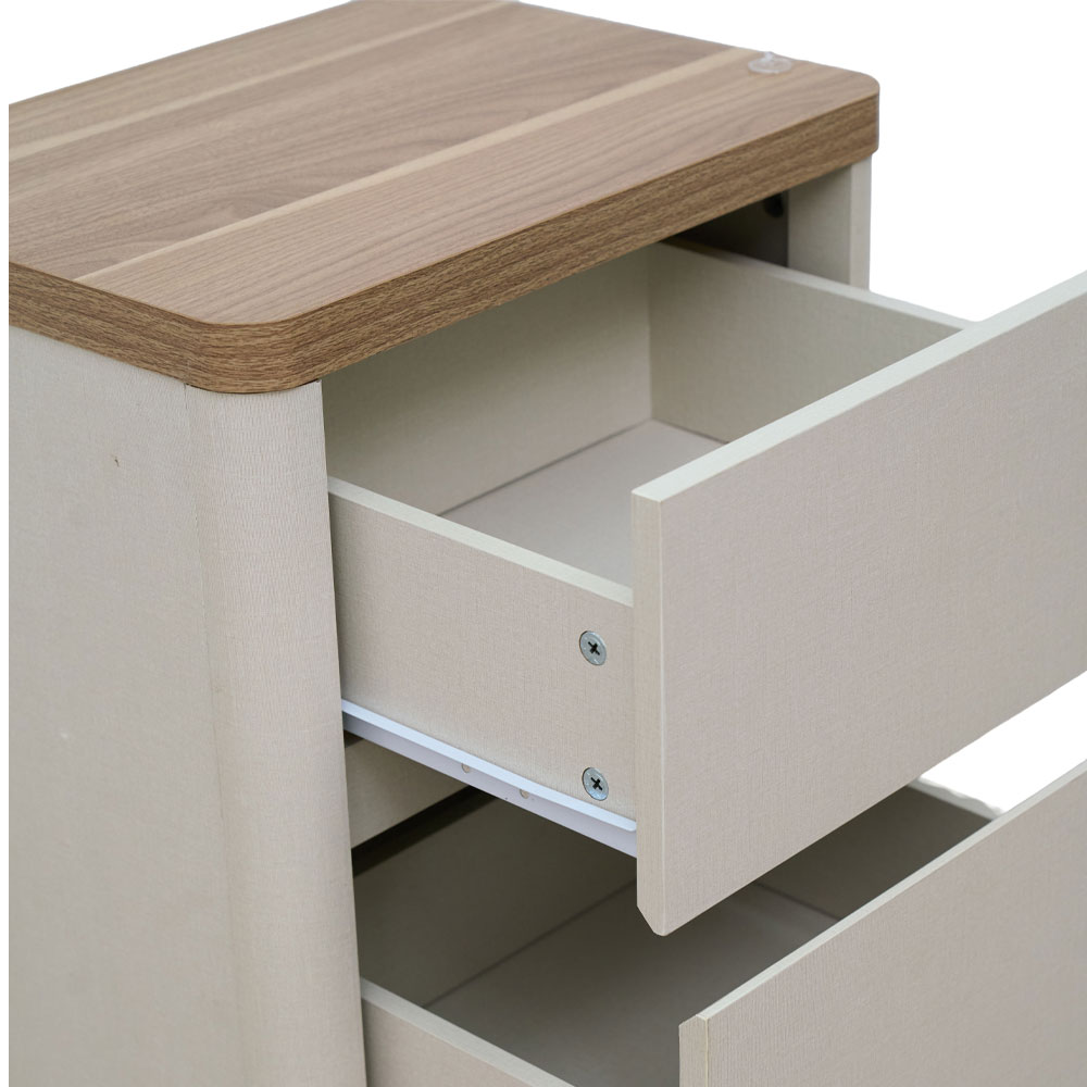 BLANCO ΚΟΜΟΔΙΝΟ 2ΣΥΡΤΑΡΙΑ BEIGE ΦΥΣΙΚΟ 45x34x56cm