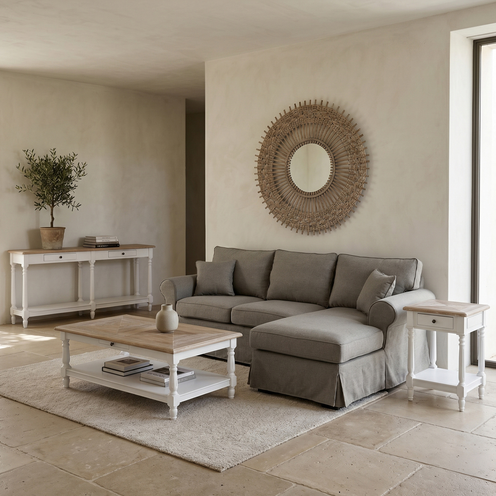 Καθρέφτης τοίχου από bamboo - Φυσικό 70x70x2.5 εκ. | Exotic