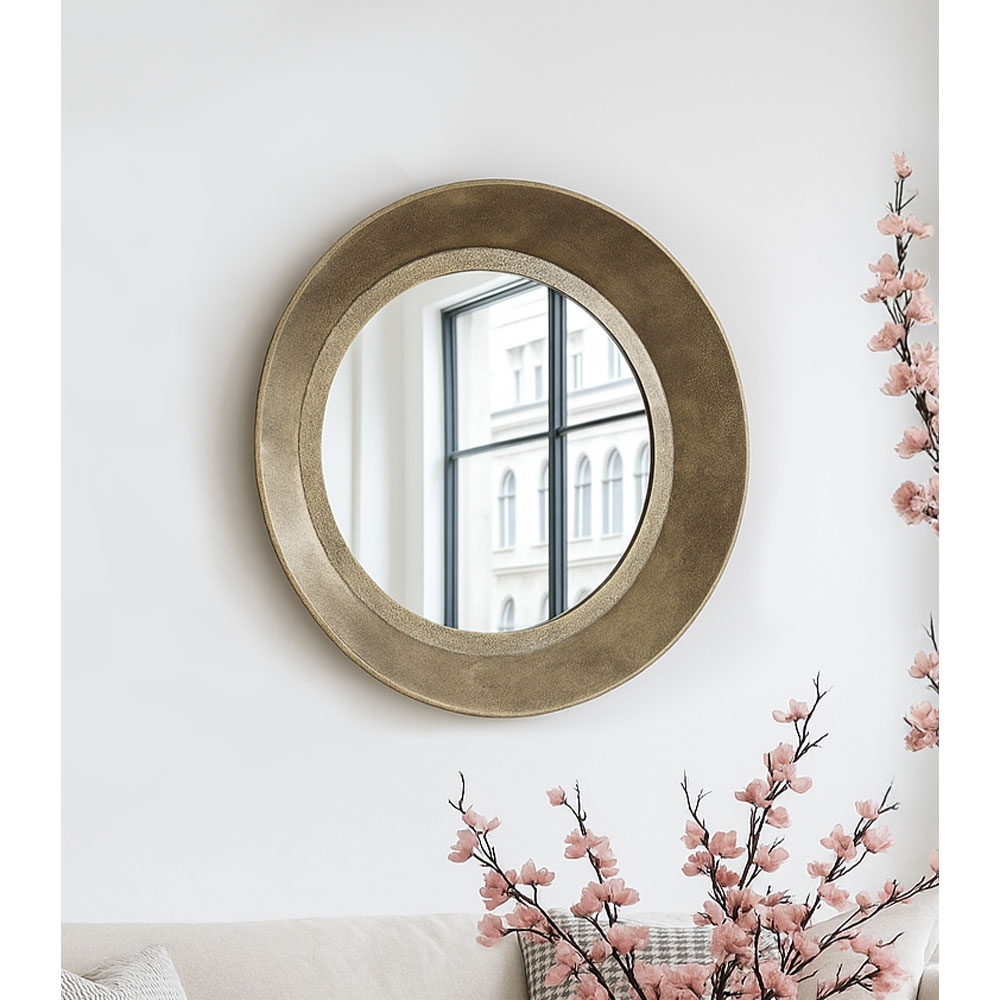 SERVENDO ΚΑΘΡΕΠΤΗΣ BRASS ANTIQUE 77.5x77.5x8