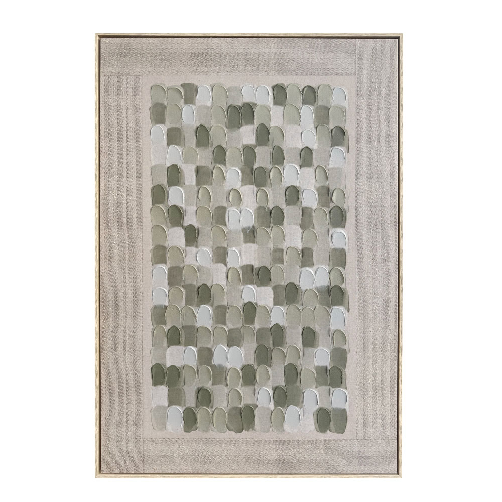 SERENO ΠΙΝΑΚΑΣ ΔΙΑΚΟΣΜΗΤΙΚΟΣ ΜΕ ΚΟΡΝΙΖΑ 80x120x4cm ΚΑΜΒΑΣ ΜΕΝΤΑ ΜΠΕΖ ΞΥΛΟ