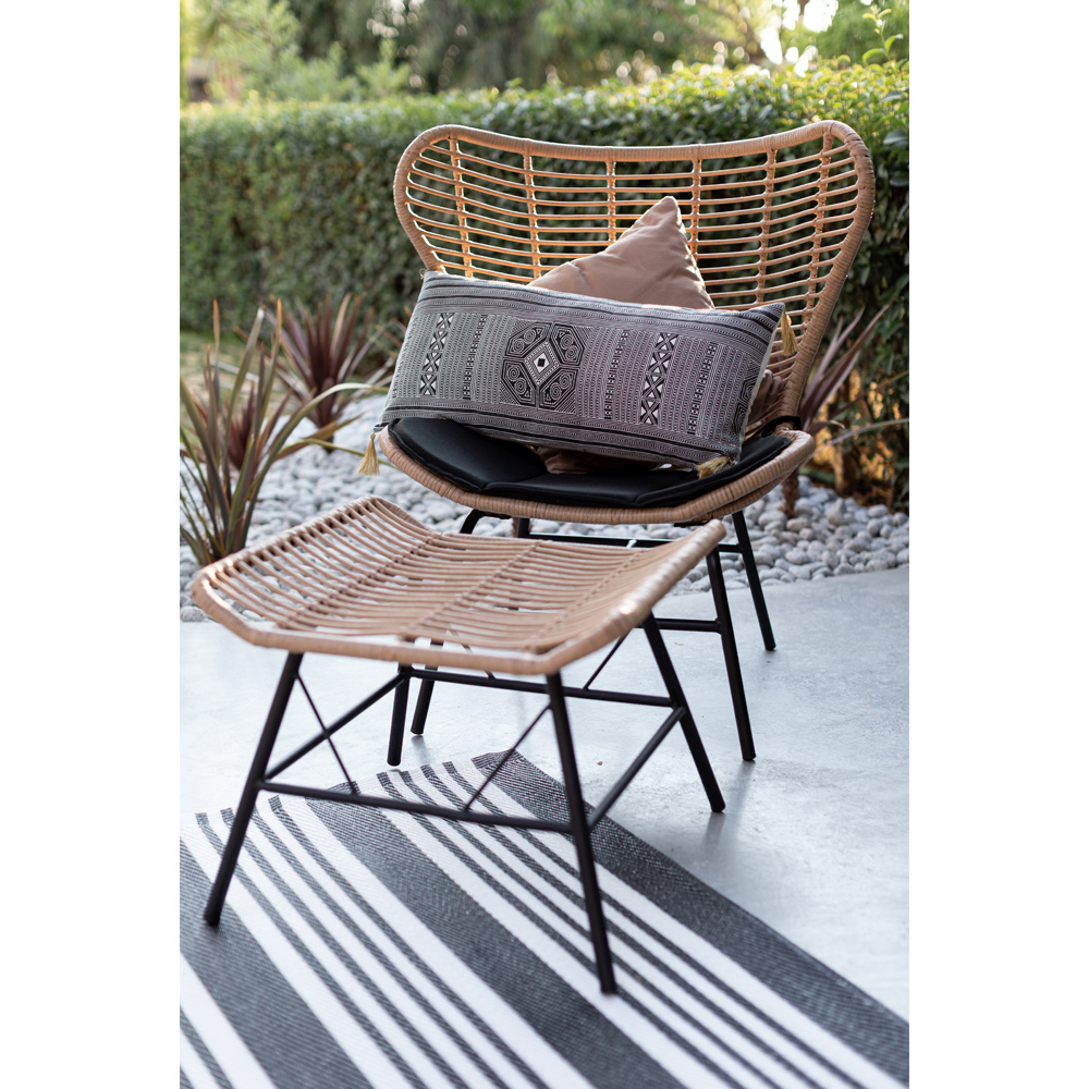 BUTTERFLY ΣΚΑΜΠΟ ΦΥΣΙΚΟ ΜΑΥΡΟ 58x59x47.5cm