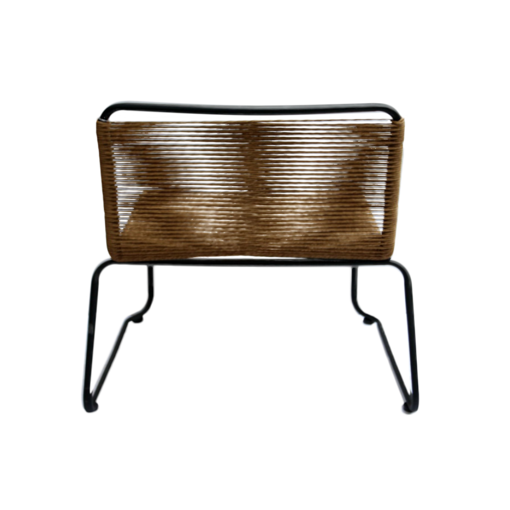 CORD ΠΟΛΥΘΡΟΝΑ ΦΥΣΙΚΟ ΜΑΥΡΟ 73x64x71cm