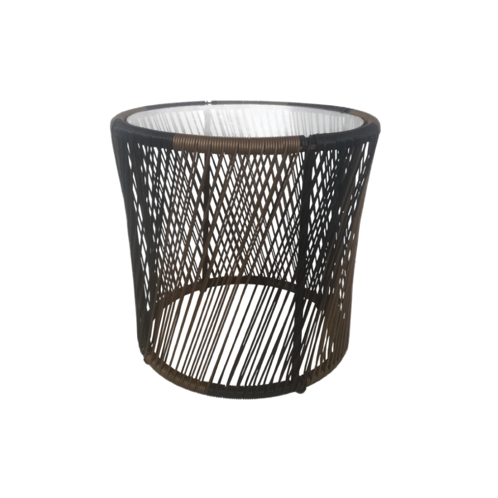 BREEZE COFFEE TABLE ΦΥΣΙΚΟ ΜΑΥΡΟ 50x50.5