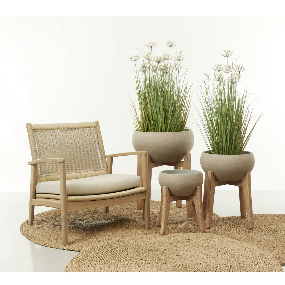 SALSA ΠΟΛΥΘΡΟΝΑ ΜΑΞΙΛΑΡΙ BEIGE 74.5x73x75.8cm