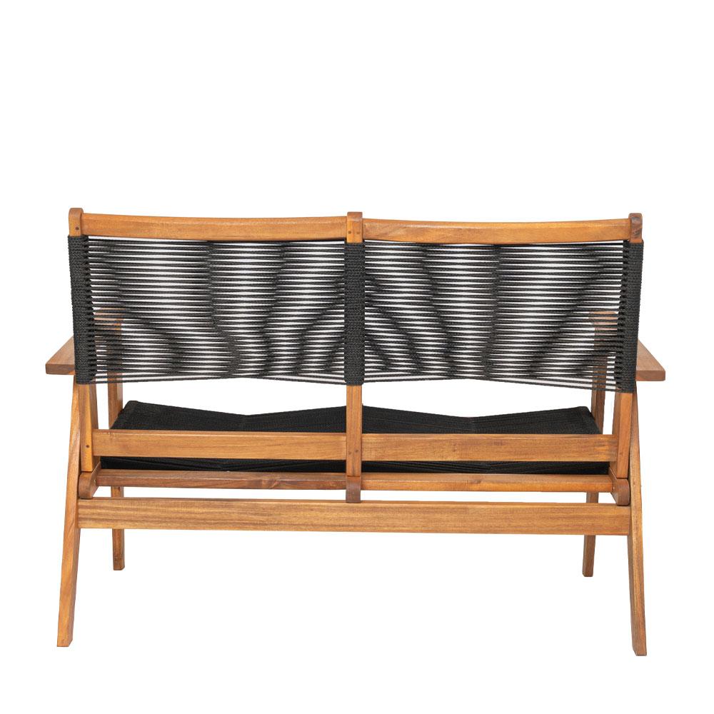 CAVO ΚΑΝΑΠΕΣ 2ΘΕΣΙΟΣ ΜΑΥΡΟ ΦΥΣΙΚΟ 120x72x85cm