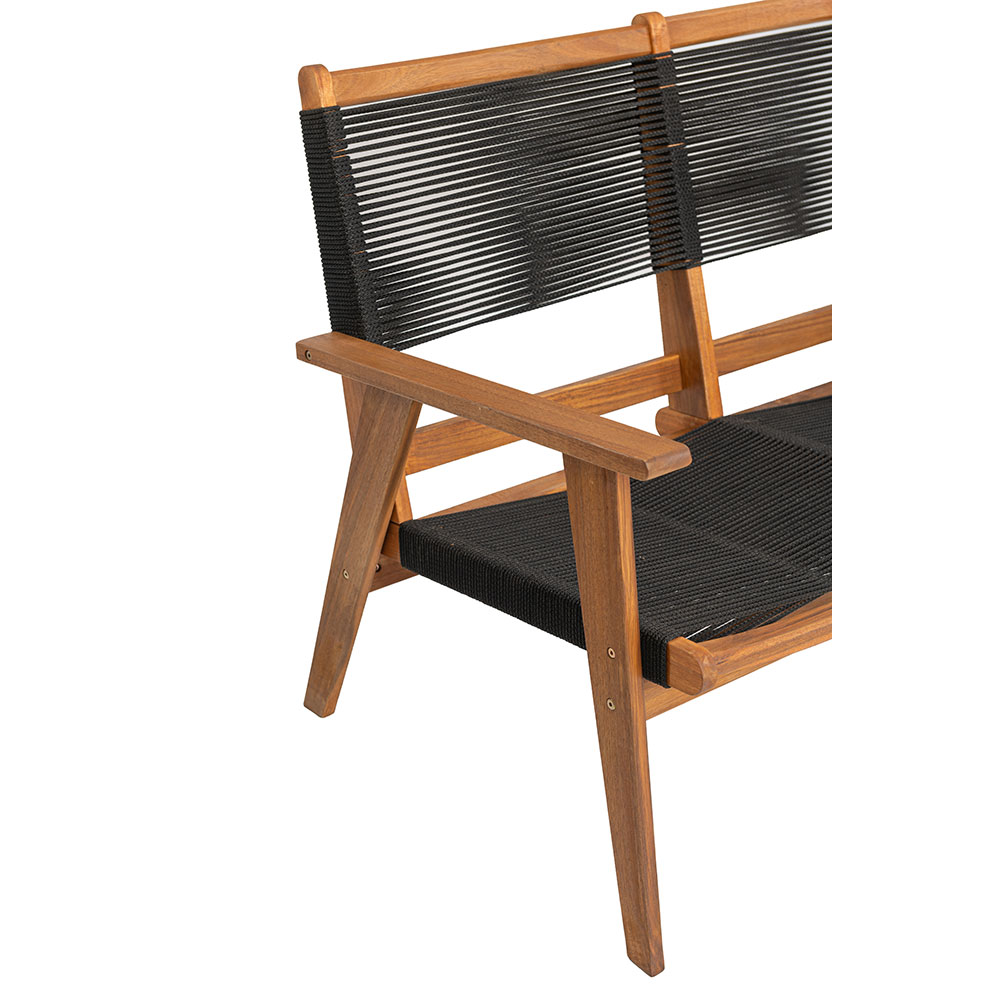 CAVO ΚΑΝΑΠΕΣ 2ΘΕΣΙΟΣ ΜΑΥΡΟ ΦΥΣΙΚΟ 120x72x85cm