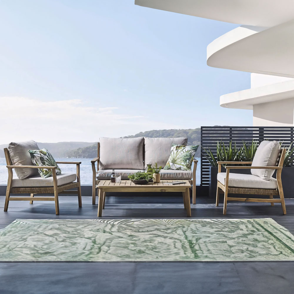 TOUJOUR ΣΑΛΟΝΙ SET 1+2+1 ΦΥΣΙΚΟ ΛΕΥΚΟ