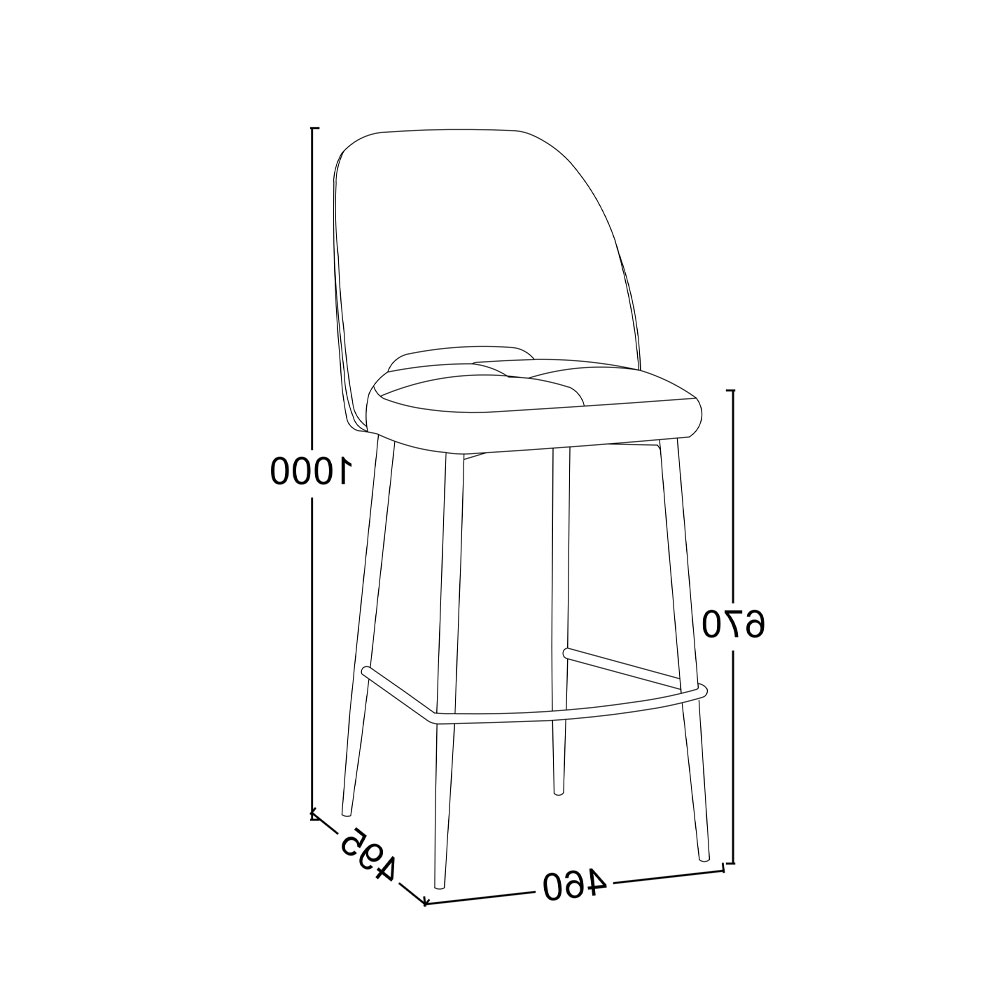BOUTON ΣΚΑΜΠΟ BAR ΓΚΡΙ ΑΝΟΙΧΤΟ 46x51x100cm