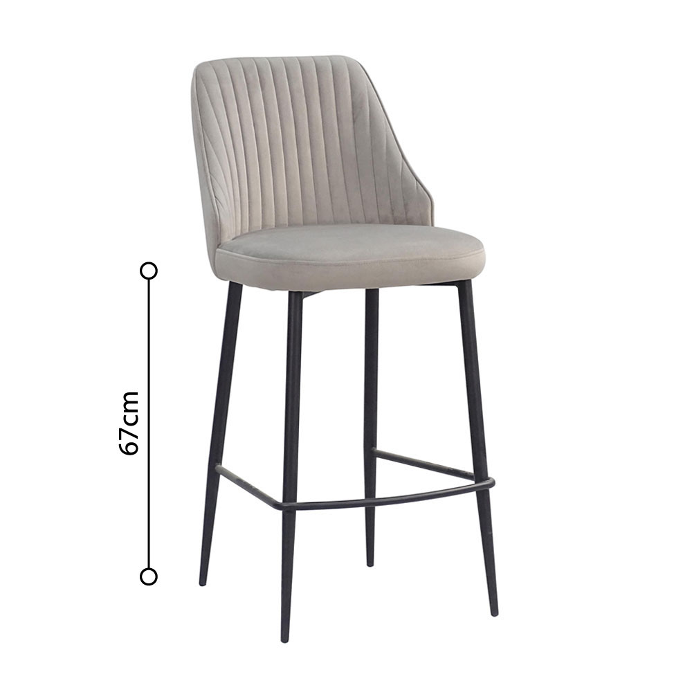 KING ΣΚΑΜΠΟ BAR BEIGE 44x53x95cm