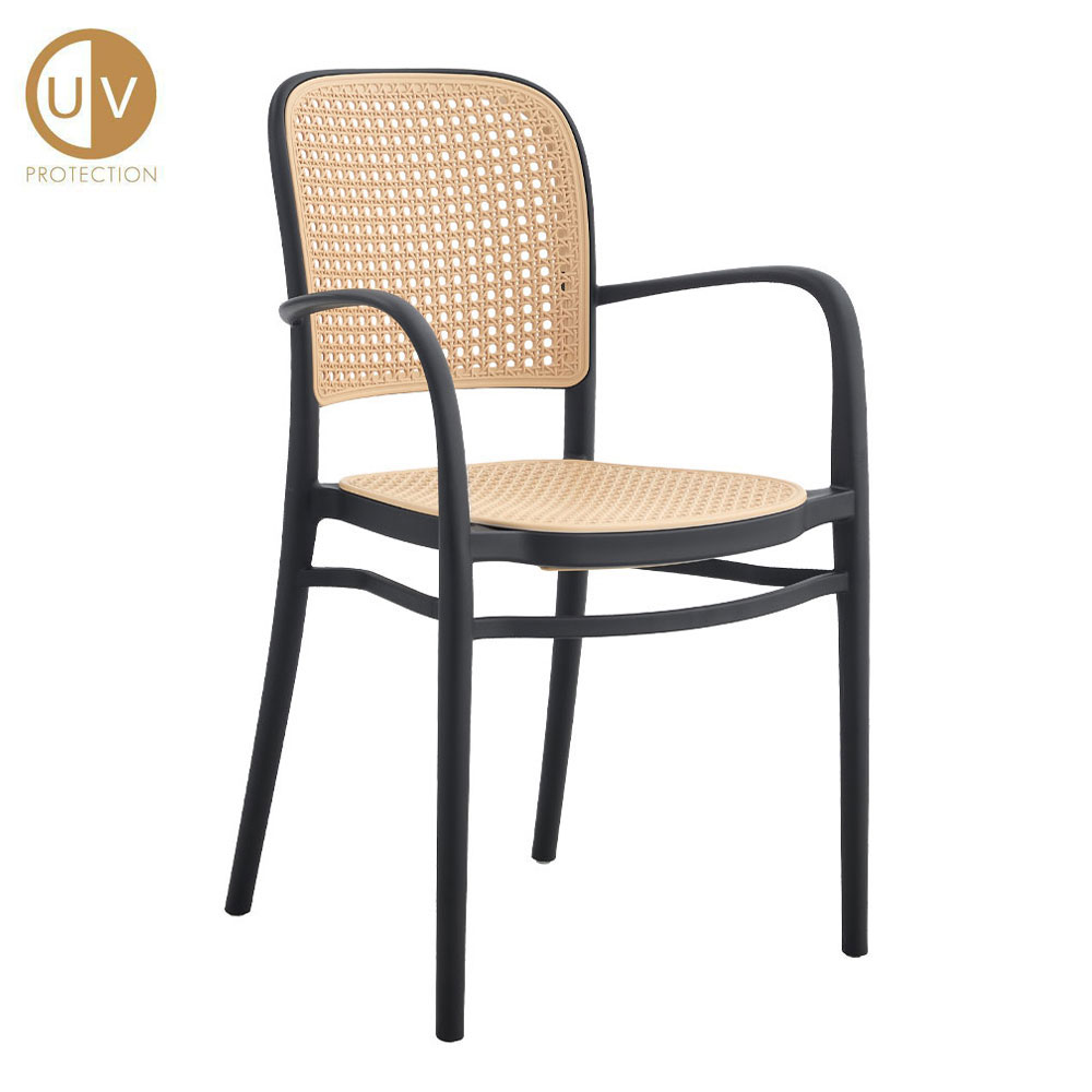 VIENNA ΚΑΡΕΚΛΑ ΜΑΥΡΟ ΦΥΣΙΚΟ 55x53x85.5cm