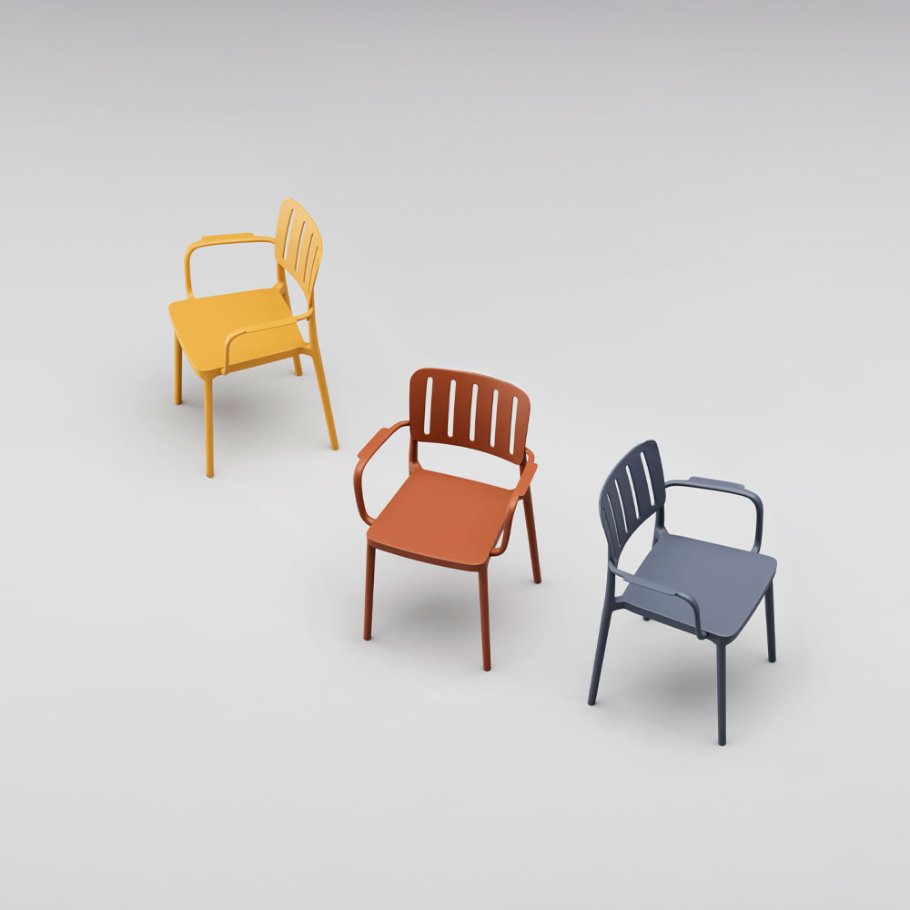 MILANO ΚΑΡΕΚΛΑ ΜΠΛΕ 58x51.6x82cm