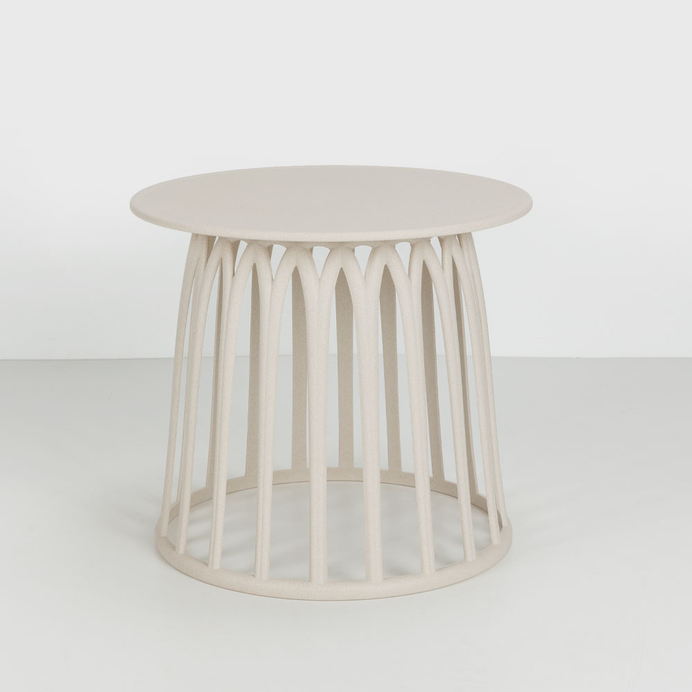BASKET SIDE TABLE TERRAZZO 49.5x49.5x44