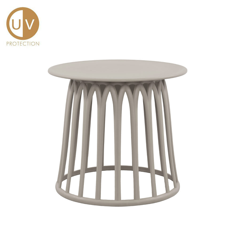 BASKET COFFEE TABLE ΓΚΡΙ ΑΝΟΙΧΤΟ 49.5x49.5x44