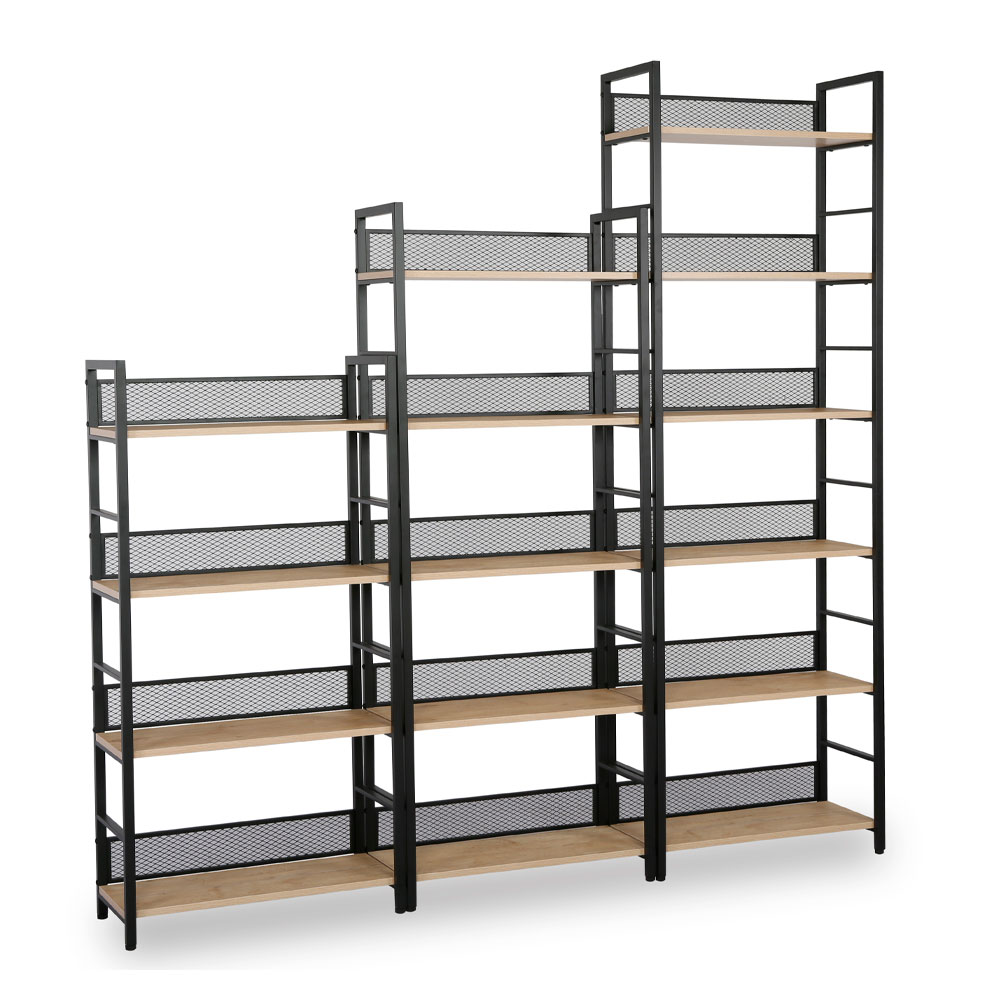 NEST ΒΙΒΛΙΟΘΗΚΗ ΦΥΣΙΚΟ ΜΑΥΡΟ 60x28x121