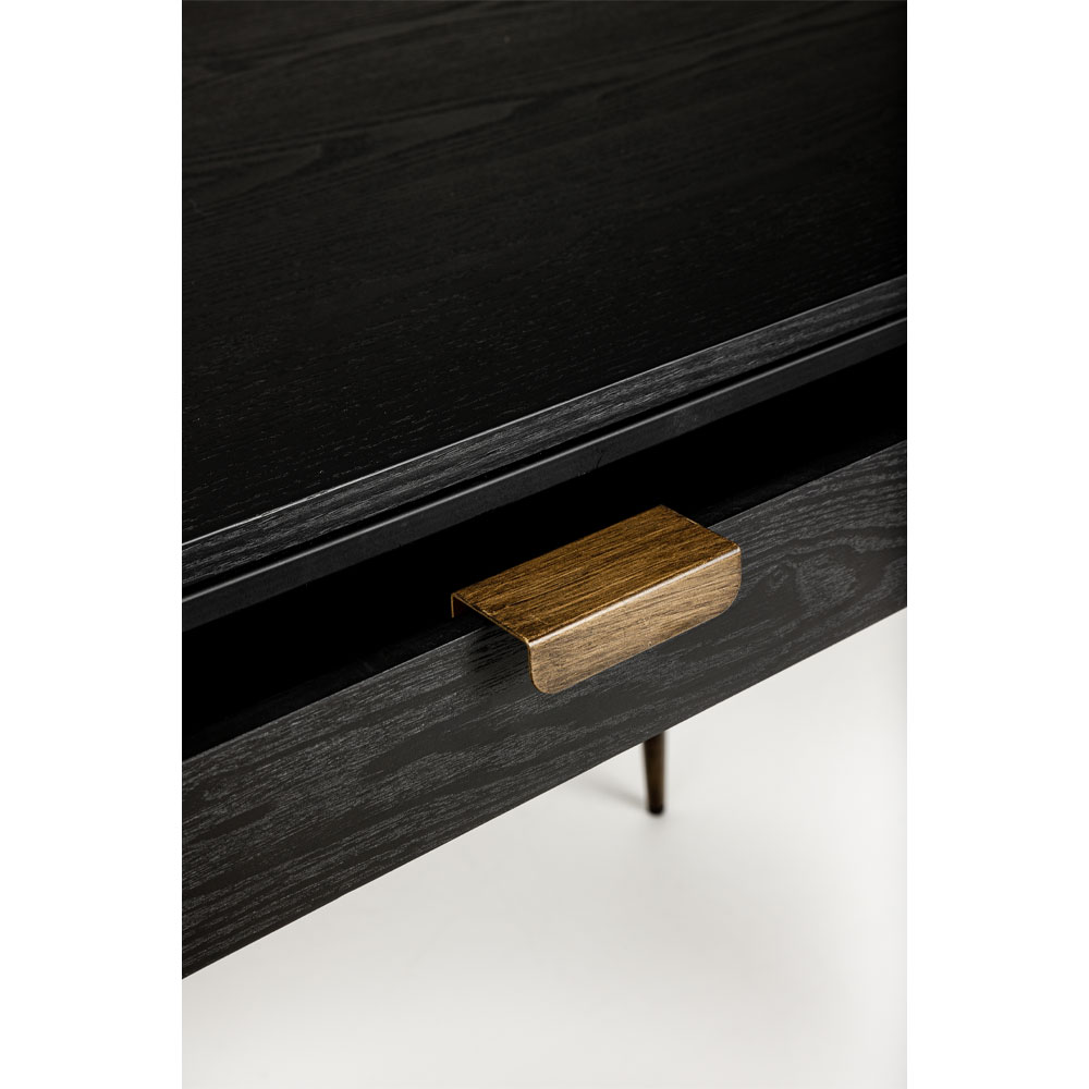 COLOMBO ΓΡΑΦΕΙΟ ΜΑΥΡΟ ΧΡΥΣΟ 130x62x78