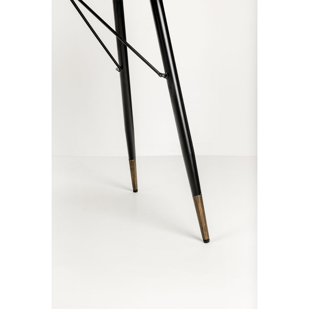 COLOMBO ΓΡΑΦΕΙΟ ΜΑΥΡΟ ΧΡΥΣΟ 130x62x78