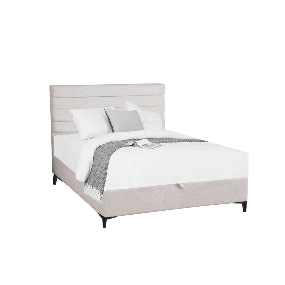 STRATTA ΚΡΕΒΑΤΙ ΜΕ ΑΠΟΘΗΚ. ΧΩΡΟ (ΓΙΑ ΣΤΡΩΜΑ 120x200cm) OFF WHITE 06-900 208x127x121