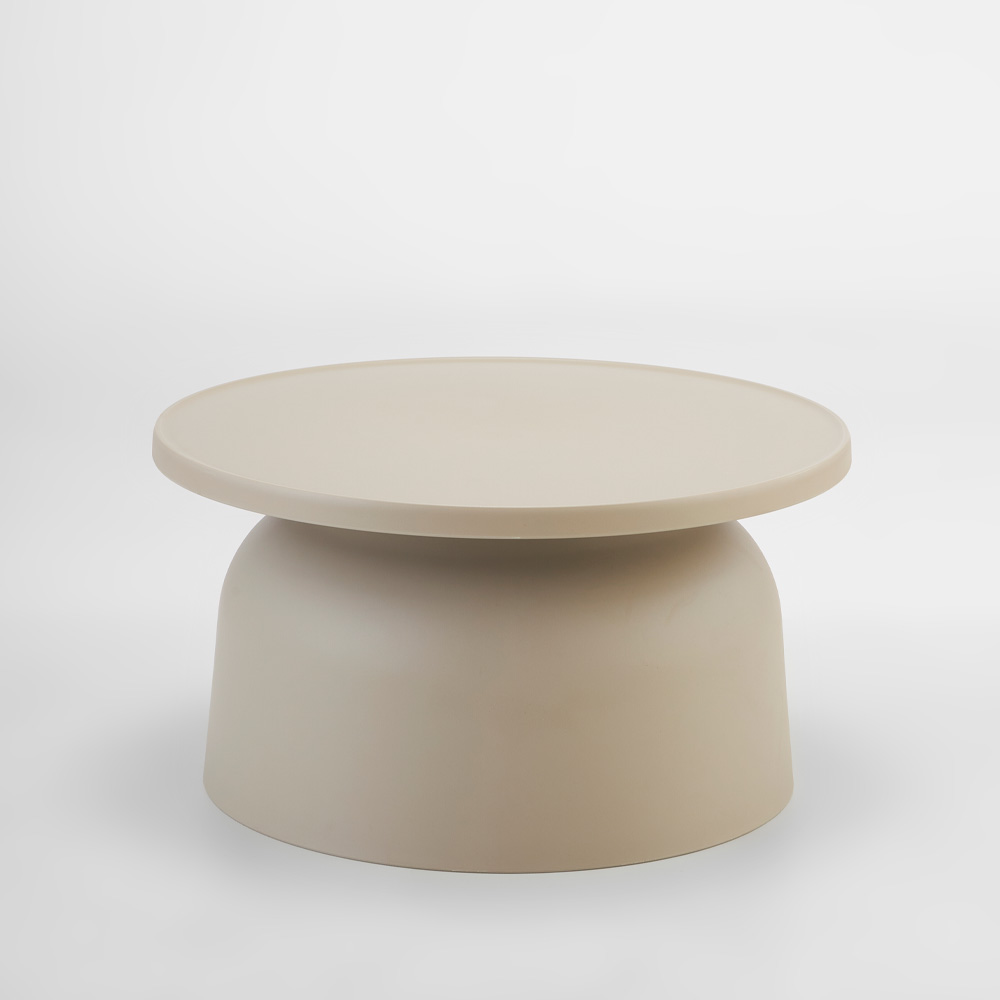 DOMI COFFEE TABLE TAUPE 67x67x36cm