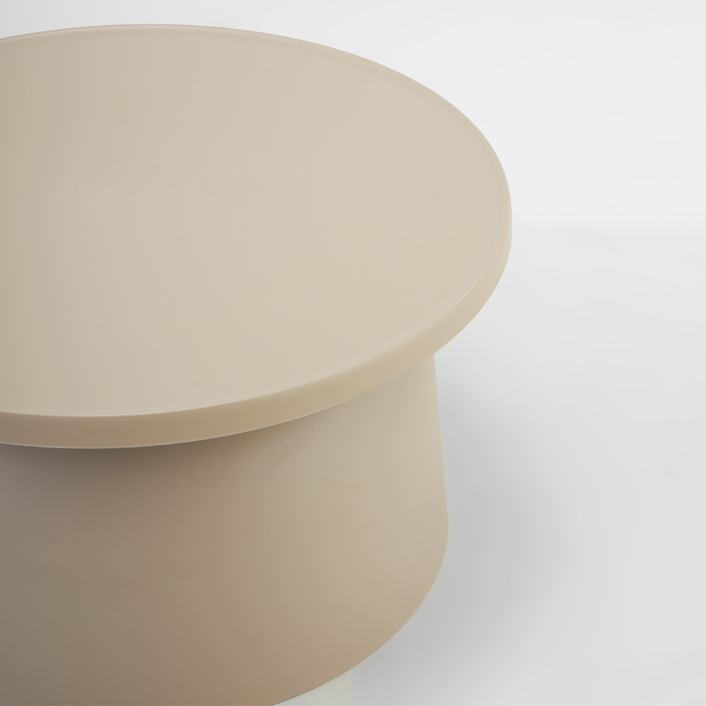 DOMI COFFEE TABLE TAUPE 67x67x36cm