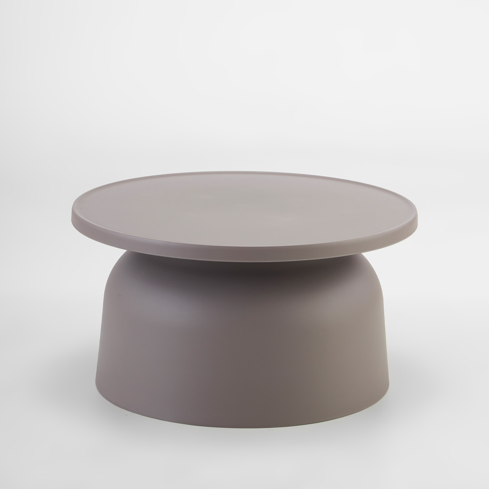 DOMI COFFEE TABLE ΓΚΡΙ 67x67x36cm