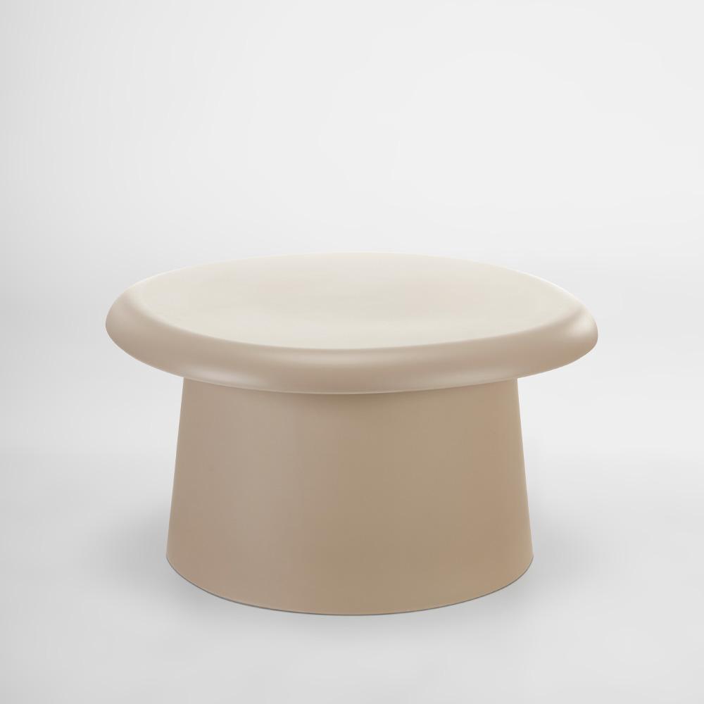RIVVA COFFEE TABLE SAND BEIGE 70x70x39cm