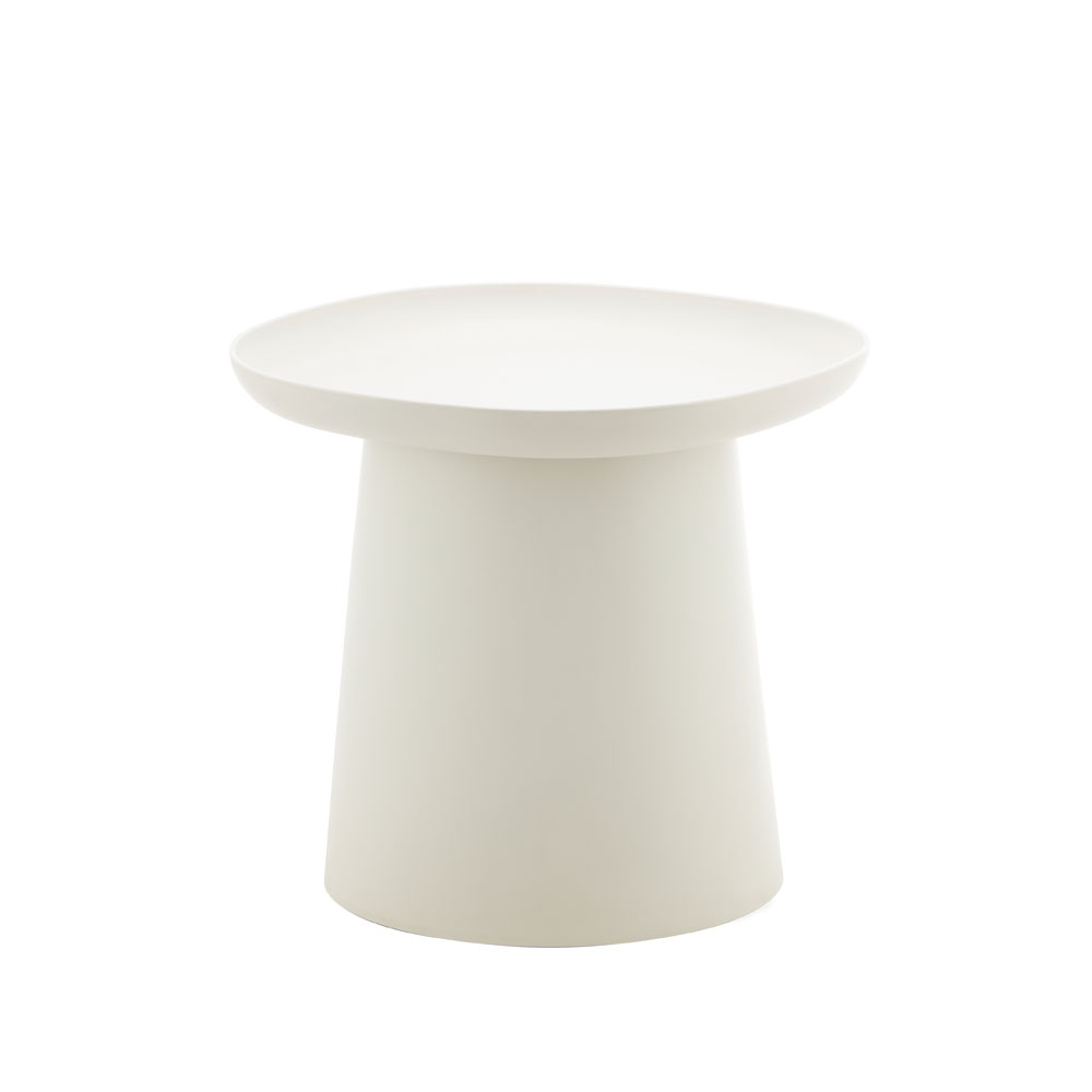 PLATE COFFEE TABLE OFF WHITE 50x50x47.5cm