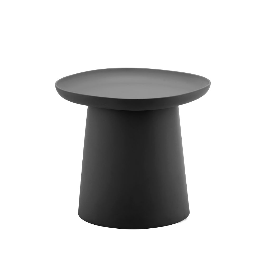 PLATE COFFEE TABLE ΜΑΥΡΟ 50x50x47.5cm