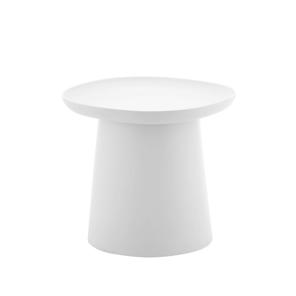 PLATE COFFEE TABLE ΛΕΥΚΟ 50x50x47.5cm