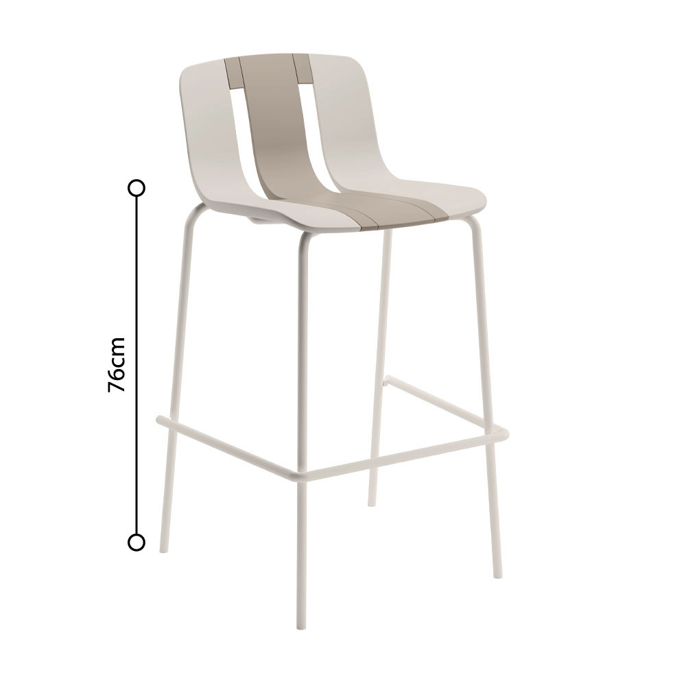 ART ΣΚΑΜΠΟ BAR ΜΠΕΖ OFF WHITE 51x44x105cm