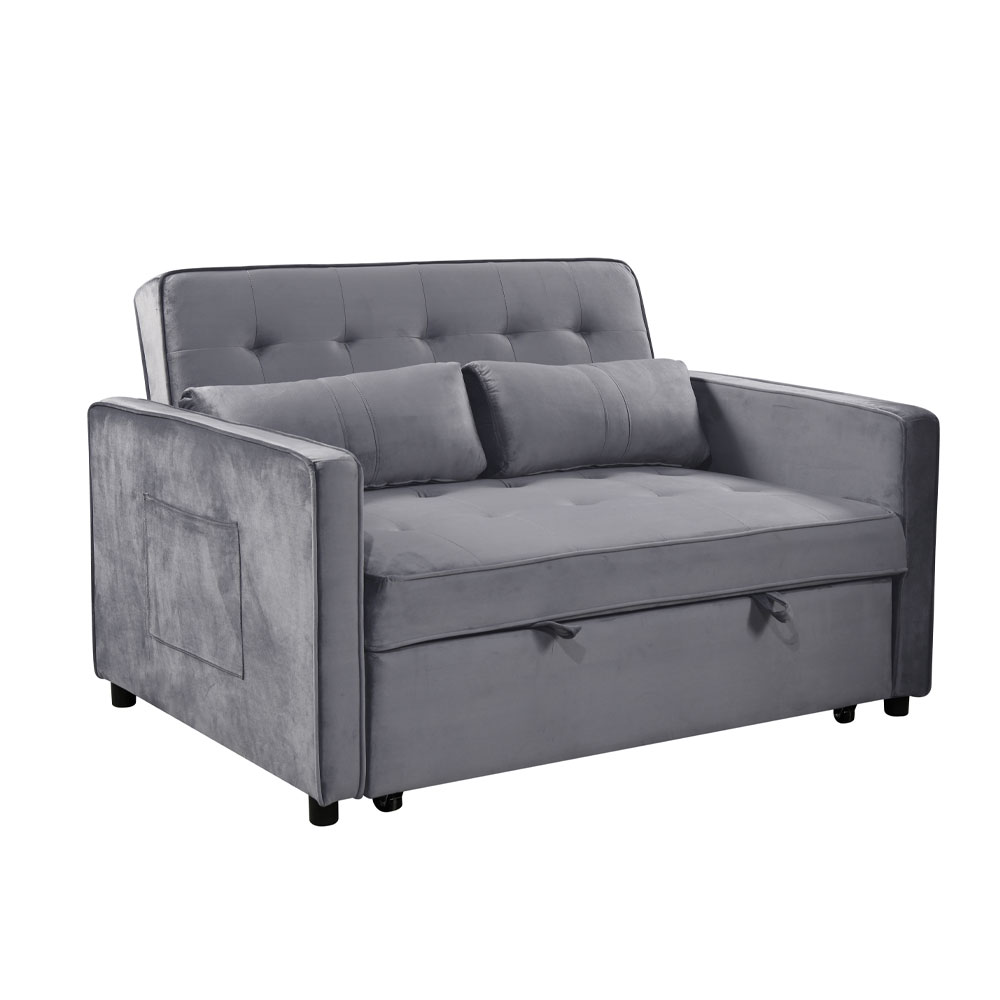 SOLUTION ΚΑΝΑΠΕΣ ΚΡΕΒΑΤΙ 2ΘΕΣΙΟΣ ΓΚΡΙ 133x94x87