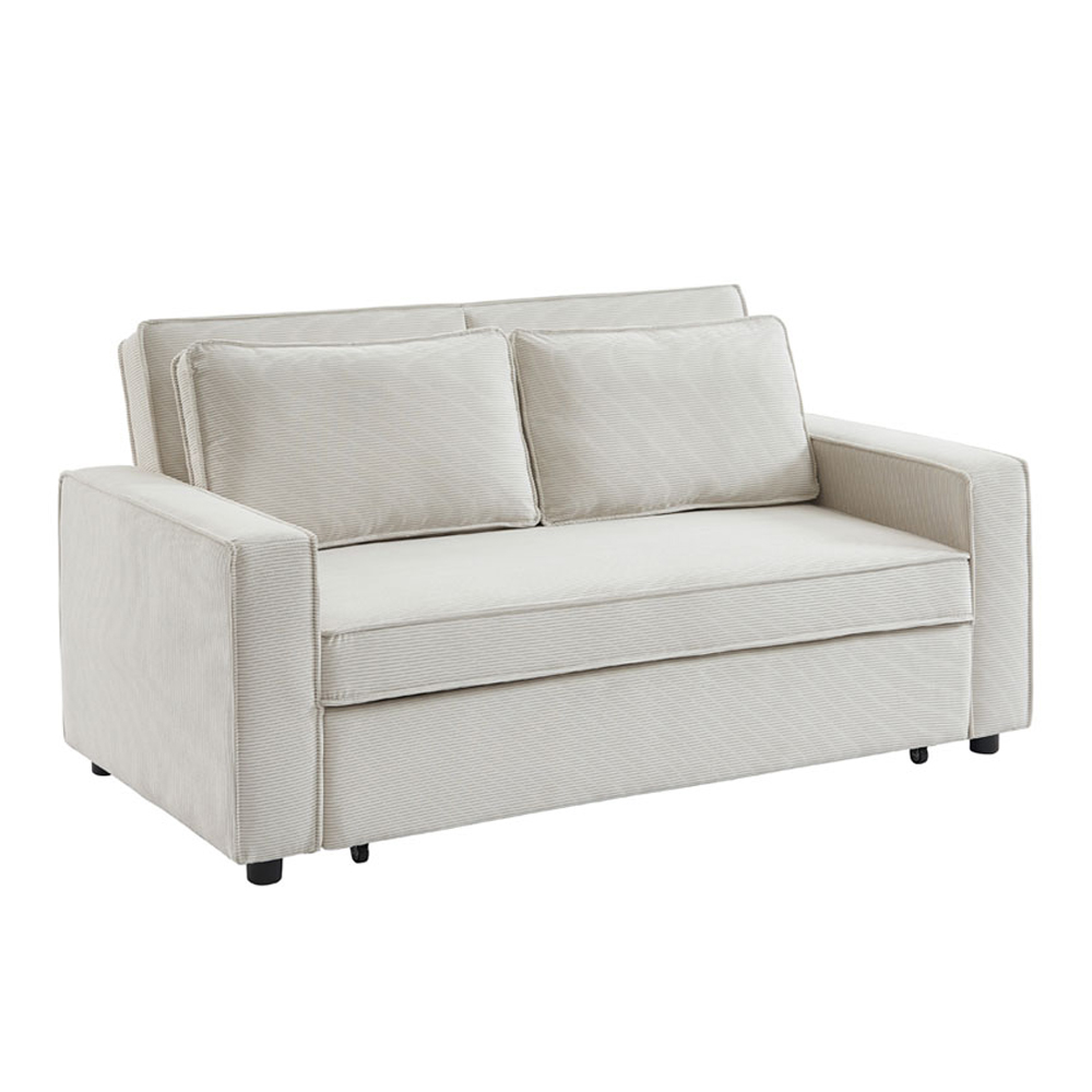 CUBO ΚΑΝΑΠΕΣ ΚΡΕΒΑΤΙ 3ΘΕΣΙΟΣ OFF WHITE 172x90x89cm
