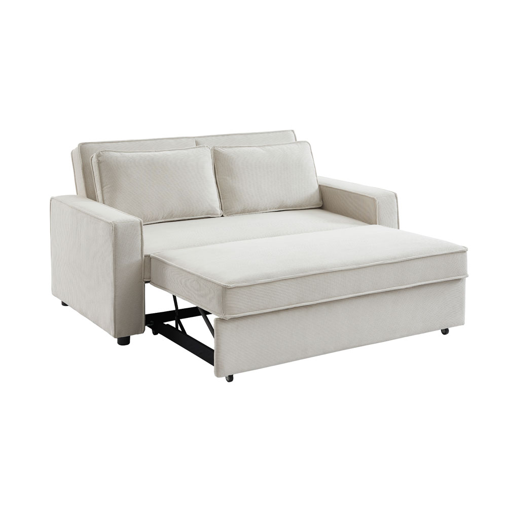 CUBO ΚΑΝΑΠΕΣ ΚΡΕΒΑΤΙ 3ΘΕΣΙΟΣ OFF WHITE 172x90x89cm