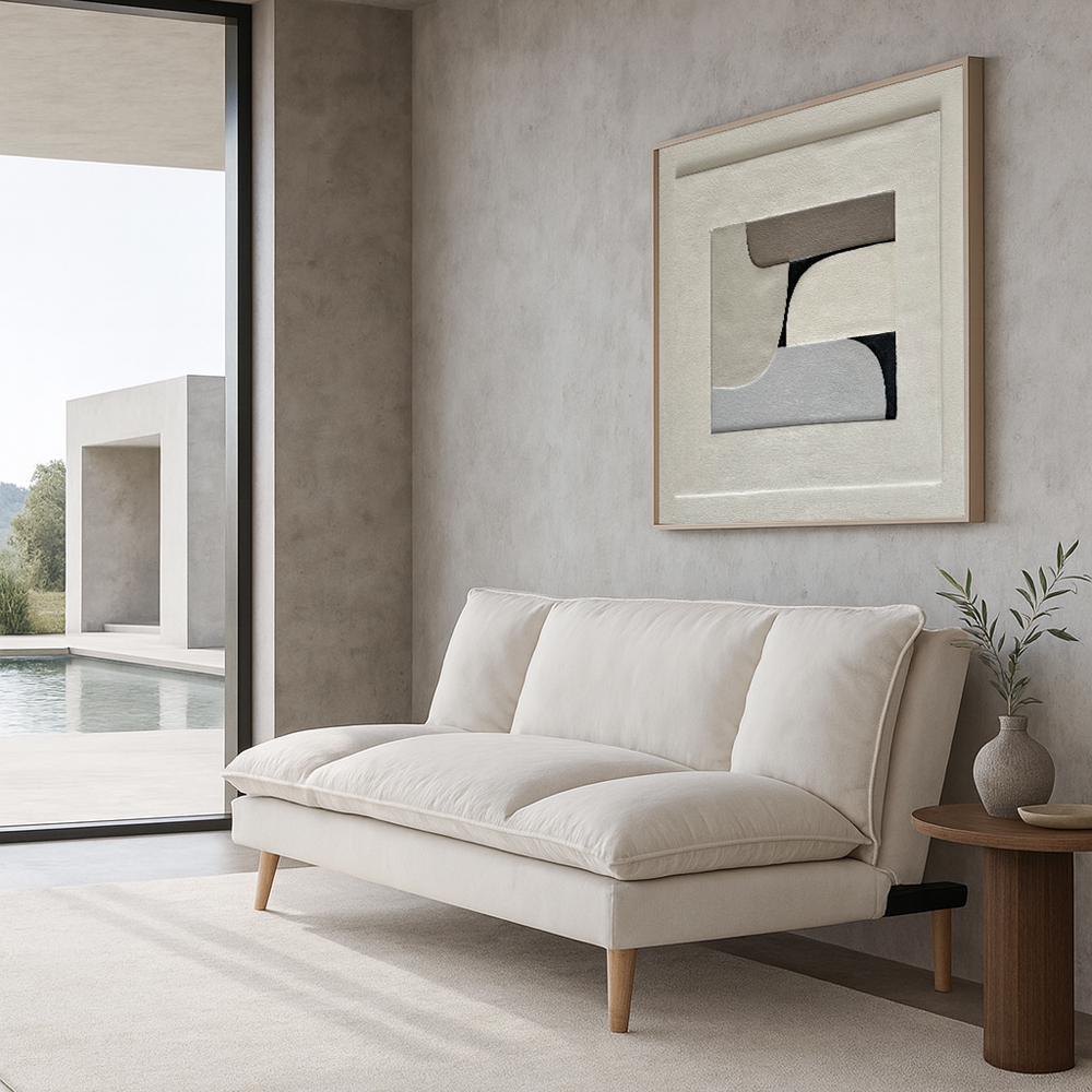 COZY ΚΑΝΑΠΕΣ ΚΡΕΒΑΤΙ 3ΘΕΣΙΟΣ BEIGE 191x103x84cm