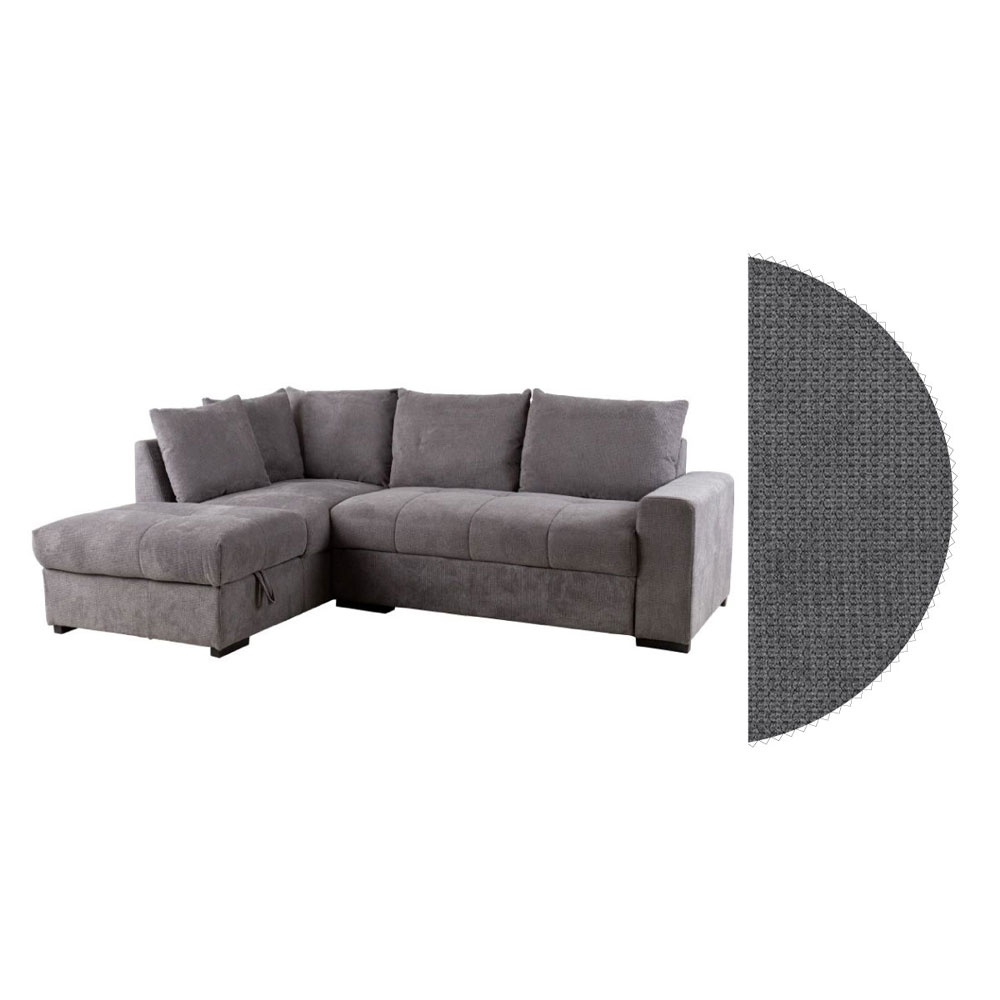 BILL ΚΑΝΑΠΕΣ ΚΡΕΒΑΤΙ ΓΩΝΙΑ ΑΡΙΣΤΕΡΗ STONE 241x173x94