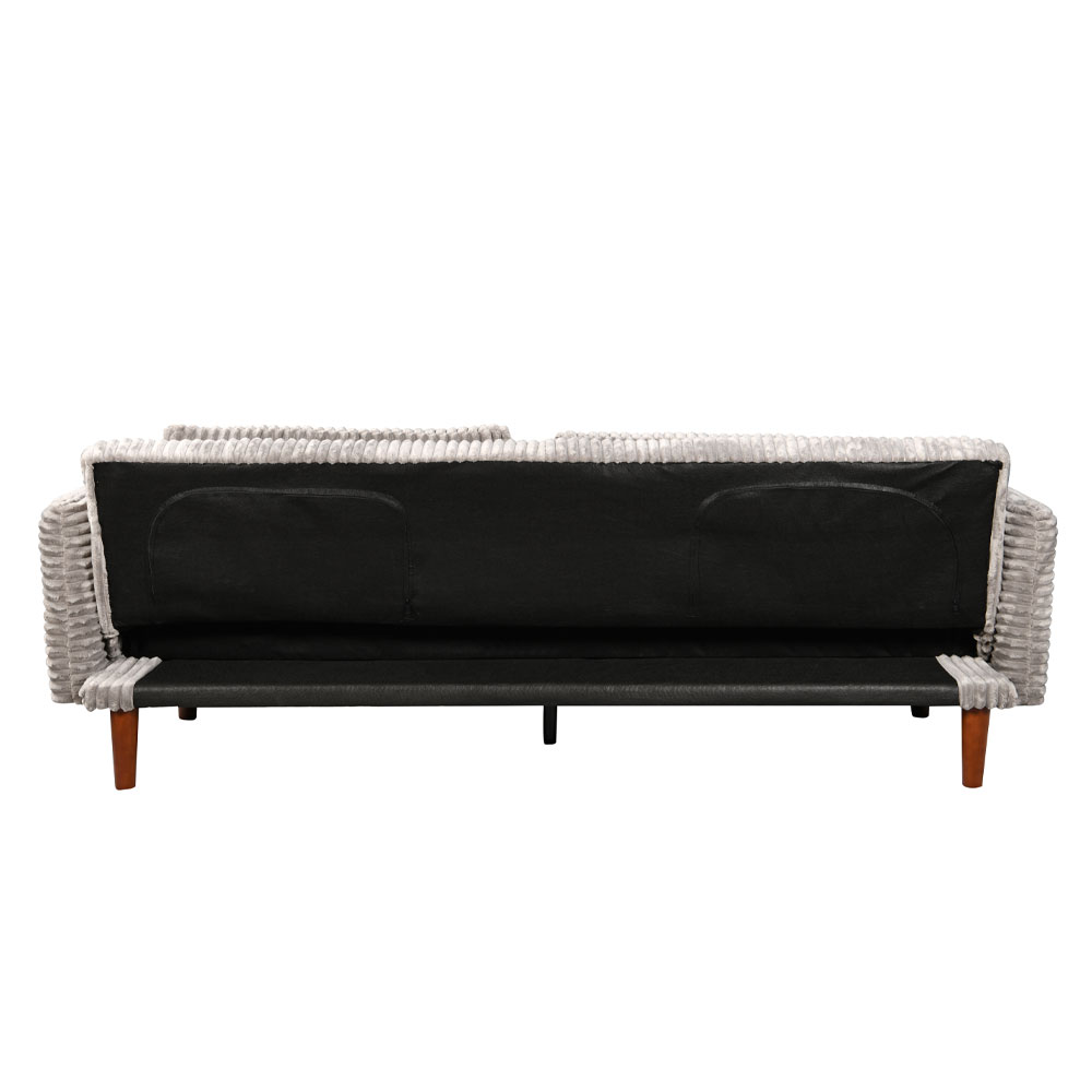 COTTLE ΚΑΝΑΠΕΣ ΚΡΕΒΑΤΙ 3ΘΕΣΙΟΣ ΓΚΡΙ ΑΝΟΙΧΤΟ 213x79x73cm