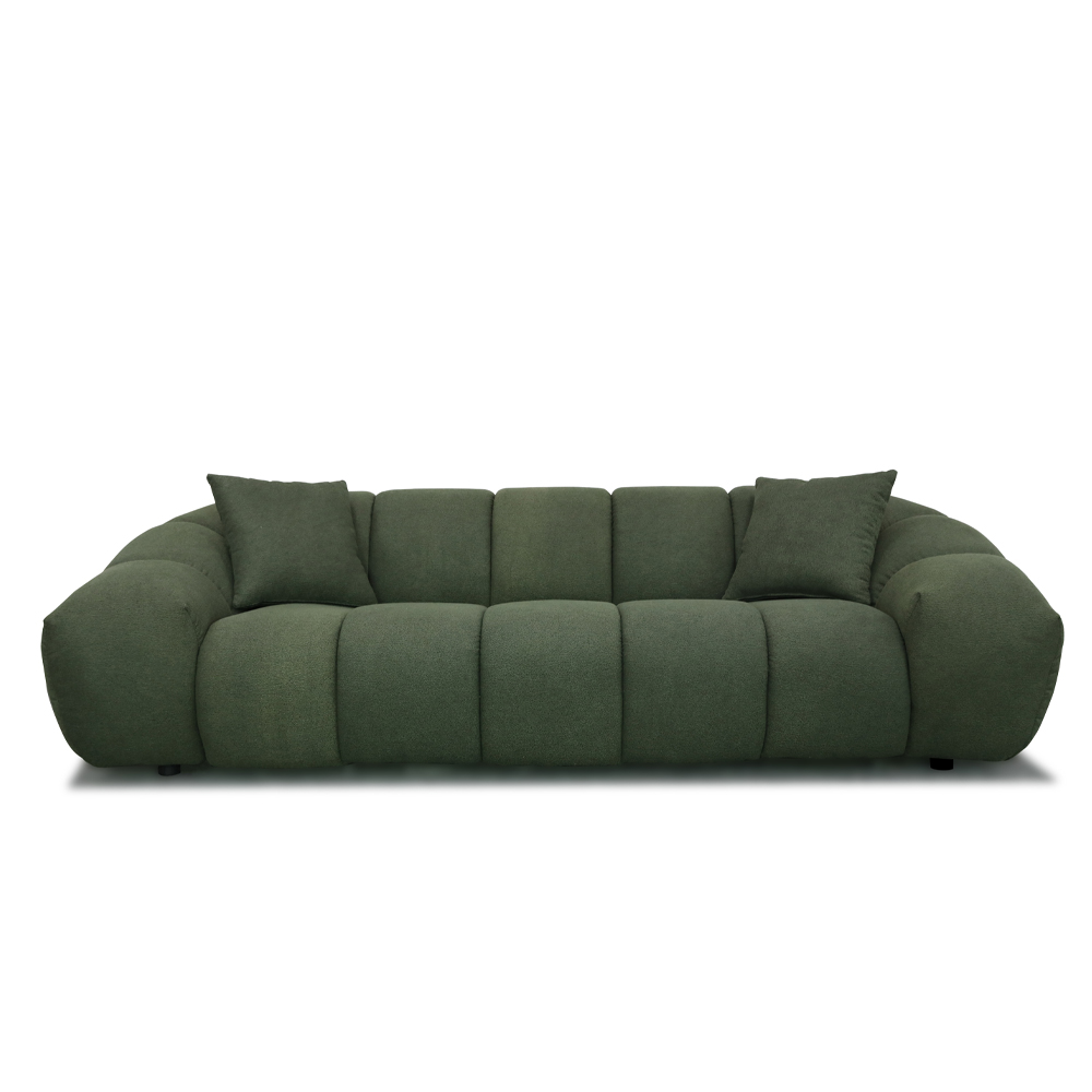 BOSSANOVA ΚΑΝΑΠΕΣ 3ΘΕΣΙΟΣ ΠΡΑΣΙΝΟ ΣΚΟΥΡΟ 255x115x71cm