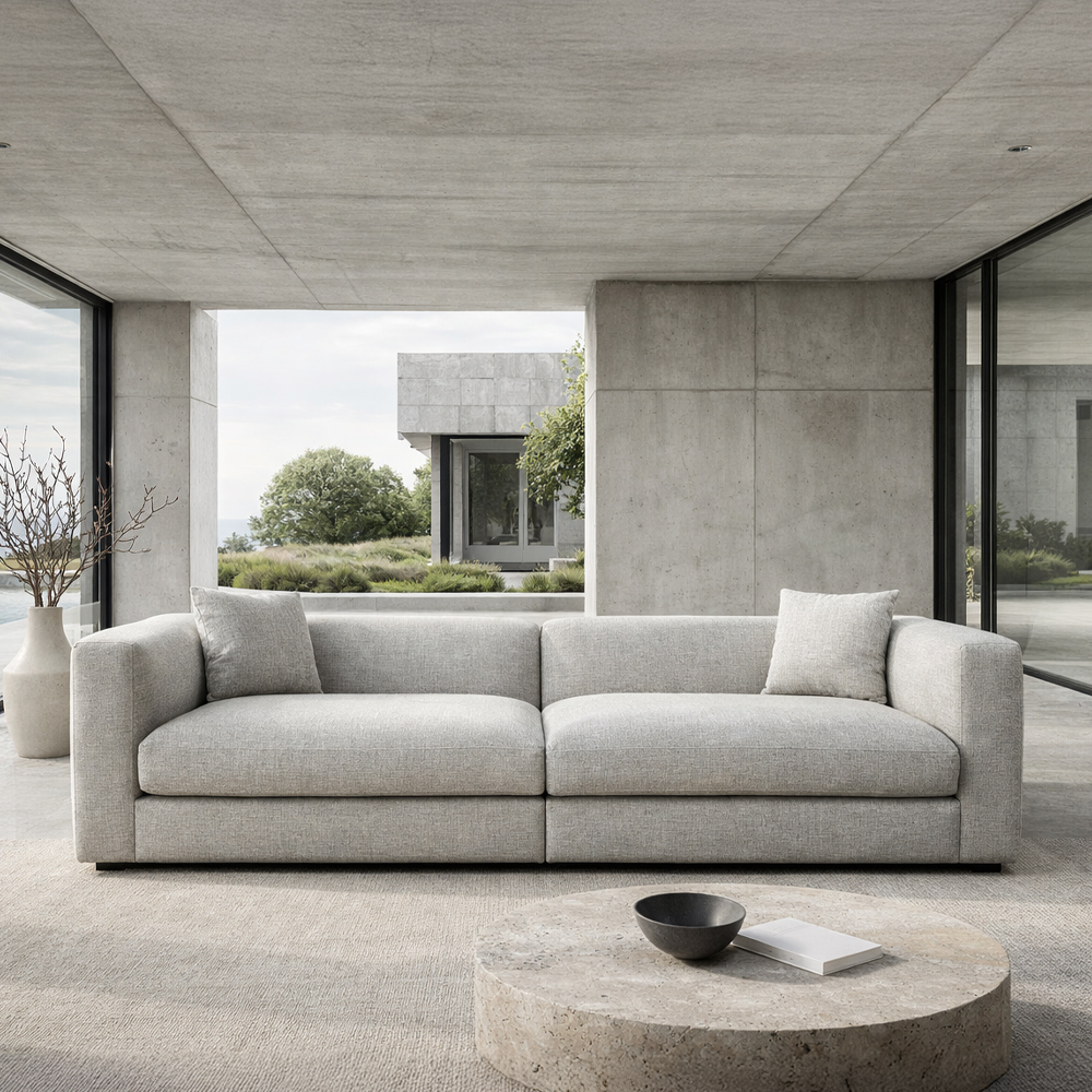 ALBA ΚΑΝΑΠΕΣ 3ΘΕΣΙΟΣ OFF WHITE 256x88x70cm