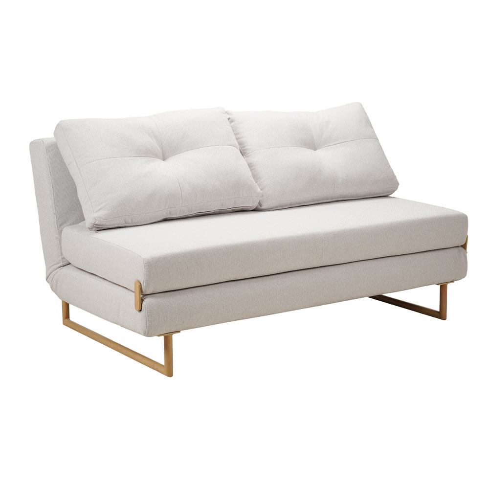 ITALY ΚΑΝΑΠΕΣ ΚΡΕΒΑΤΙ 2ΘΕΣΙΟΣ BEIGE 149x88x75cm