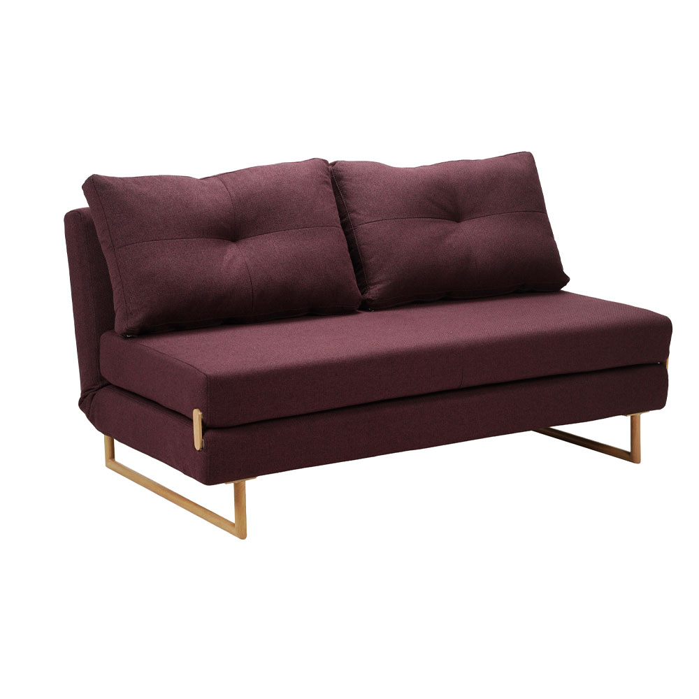 ITALY ΚΑΝΑΠΕΣ ΚΡΕΒΑΤΙ 2ΘΕΣΙΟΣ BURGUNDY 149x88x75cm