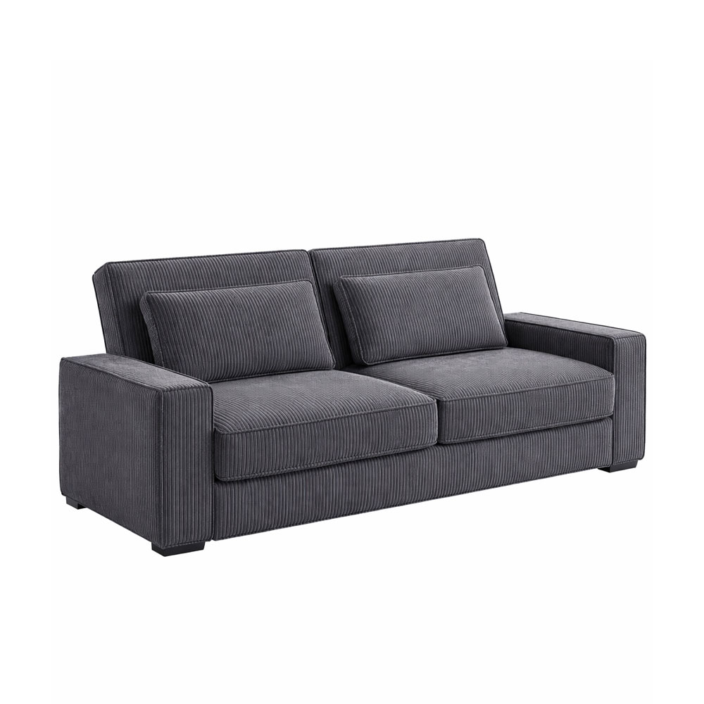HOLD ΚΑΝΑΠΕΣ ΚΡΕΒΑΤΙ 3ΘΕΣΙΟΣ ΓΚΡΙ LINCOLN D 90 231x96x87cm