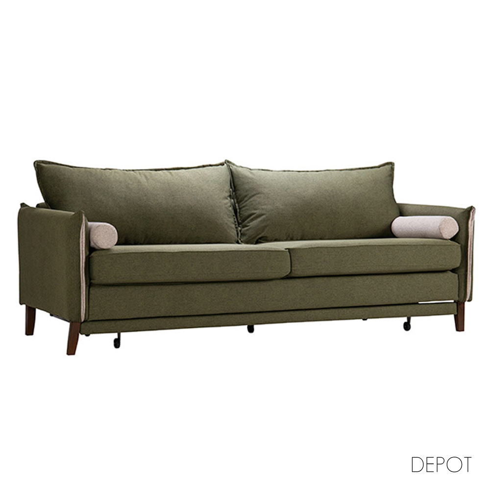 COMMODO ΚΑΝΑΠΕΣ ΚΡΕΒΑΤΙ 3ΘΕΣΙΟΣ ΛΑΔΙ ΓΚΡΙ 230x81x88