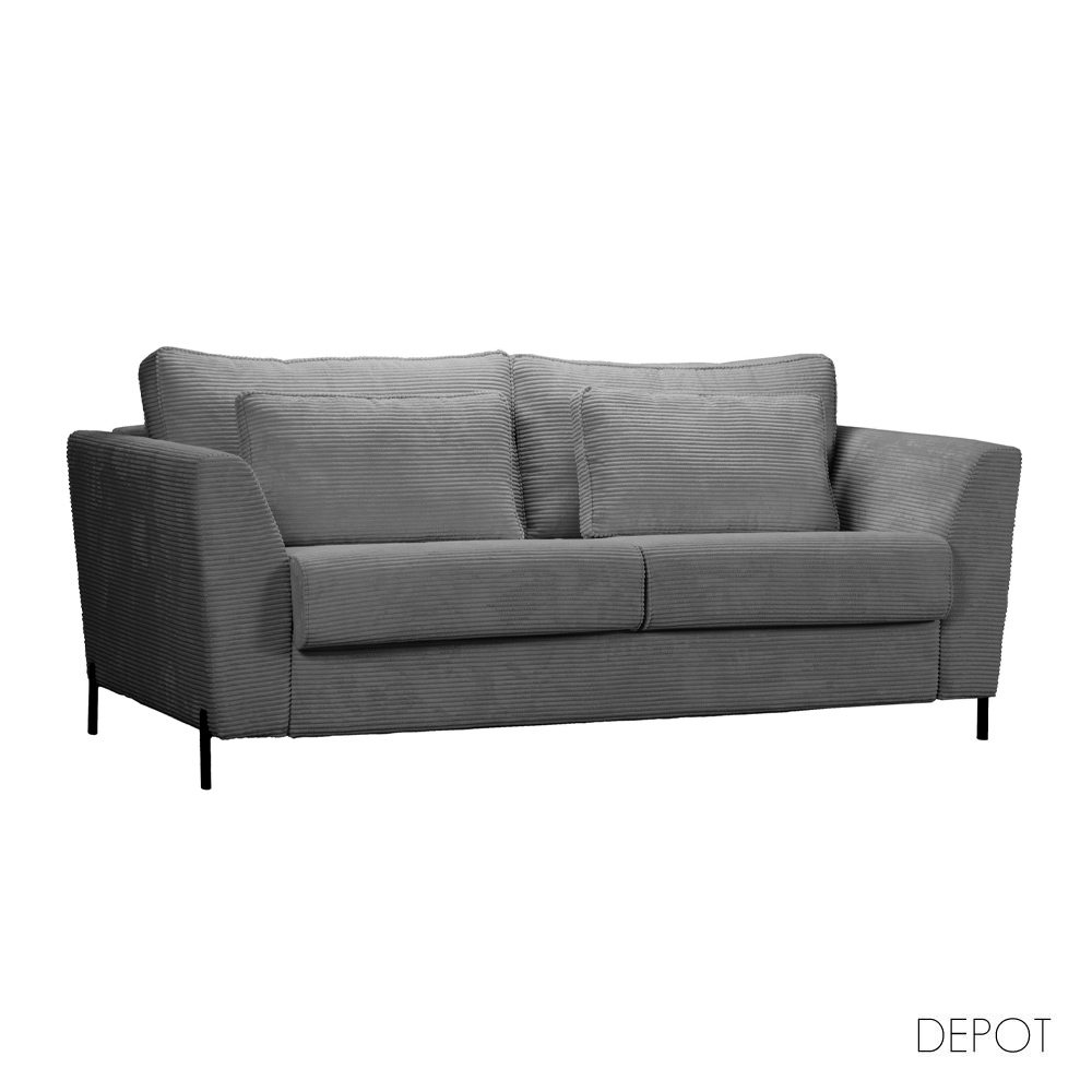 COCOON ΚΑΝΑΠΕΣ ΚΡΕΒΑΤΙ 3ΘΕΣΙΟΣ ΓΚΡΙ 208x94x92