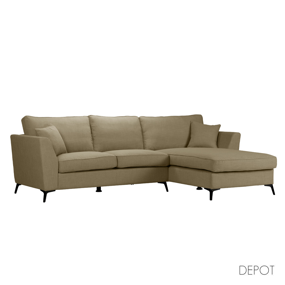 BOEL ΚΑΝΑΠΕΣ ΓΩΝΙΑ ΔΕΞΙΑ BEIGE 280x170x92