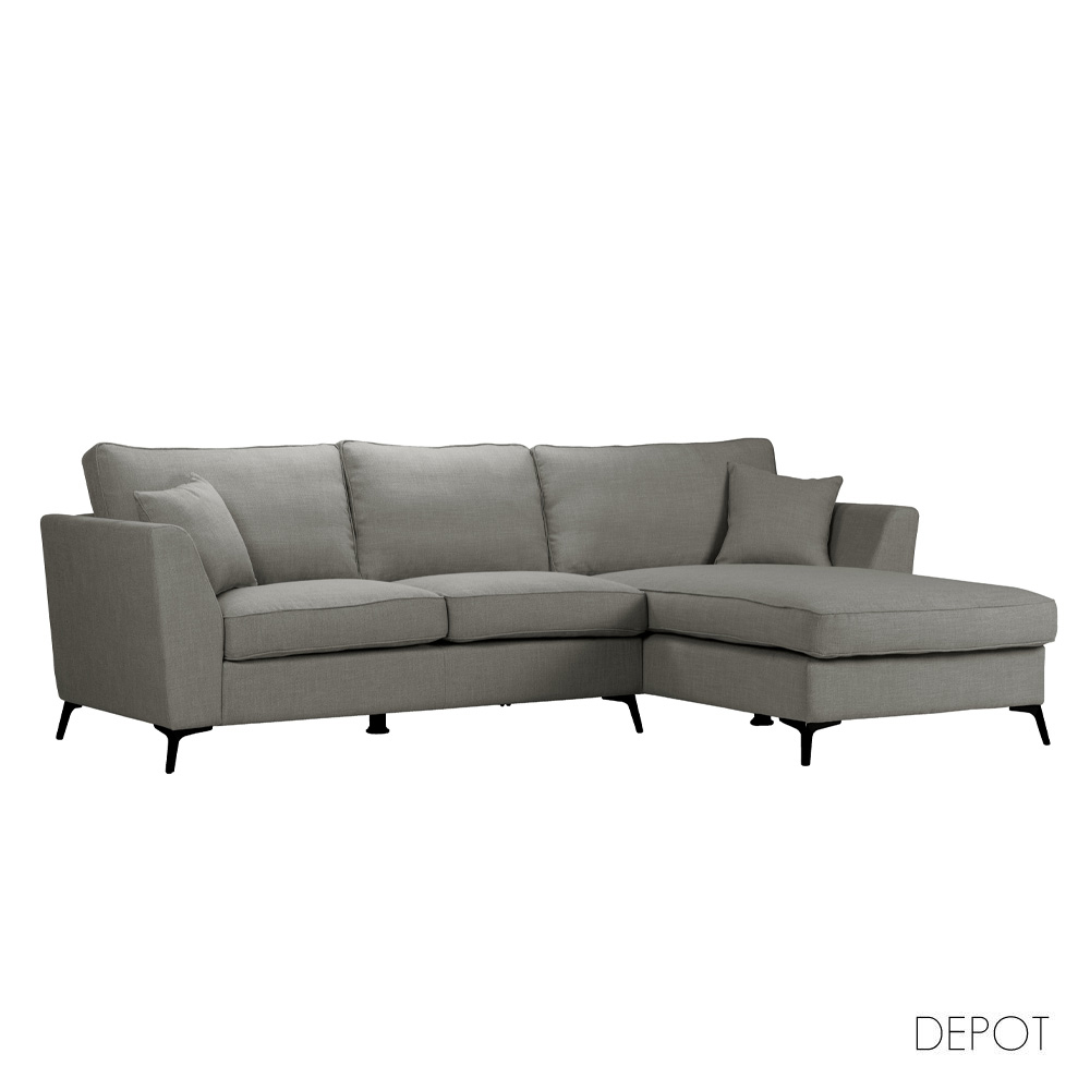 BOEL ΚΑΝΑΠΕΣ ΓΩΝΙΑ ΔΕΞΙΑ ΓΚΡΙ 280x170x92