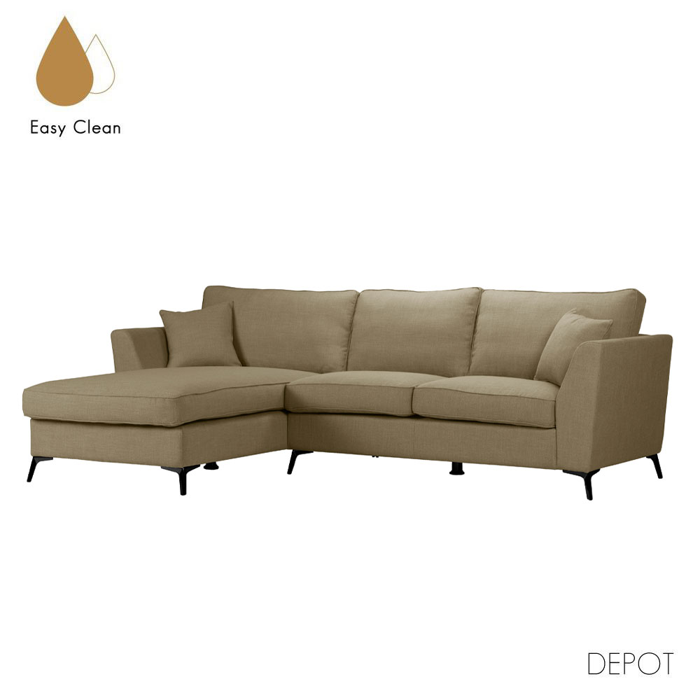 BOEL ΚΑΝΑΠΕΣ ΓΩΝΙΑ ΑΡΙΣΤΕΡΗ BEIGE 280x170x92