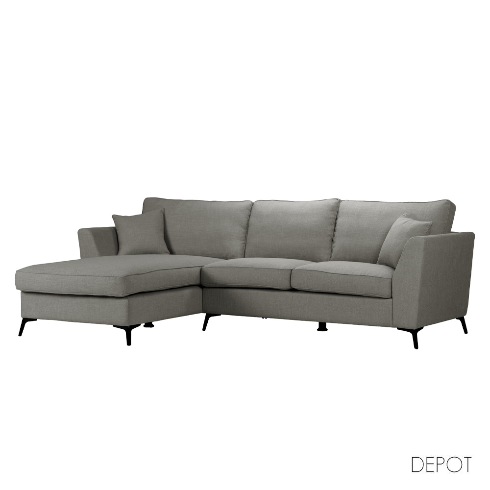 BOEL ΚΑΝΑΠΕΣ ΓΩΝΙΑ ΑΡΙΣΤΕΡΗ ΓΚΡΙ 280x170x92