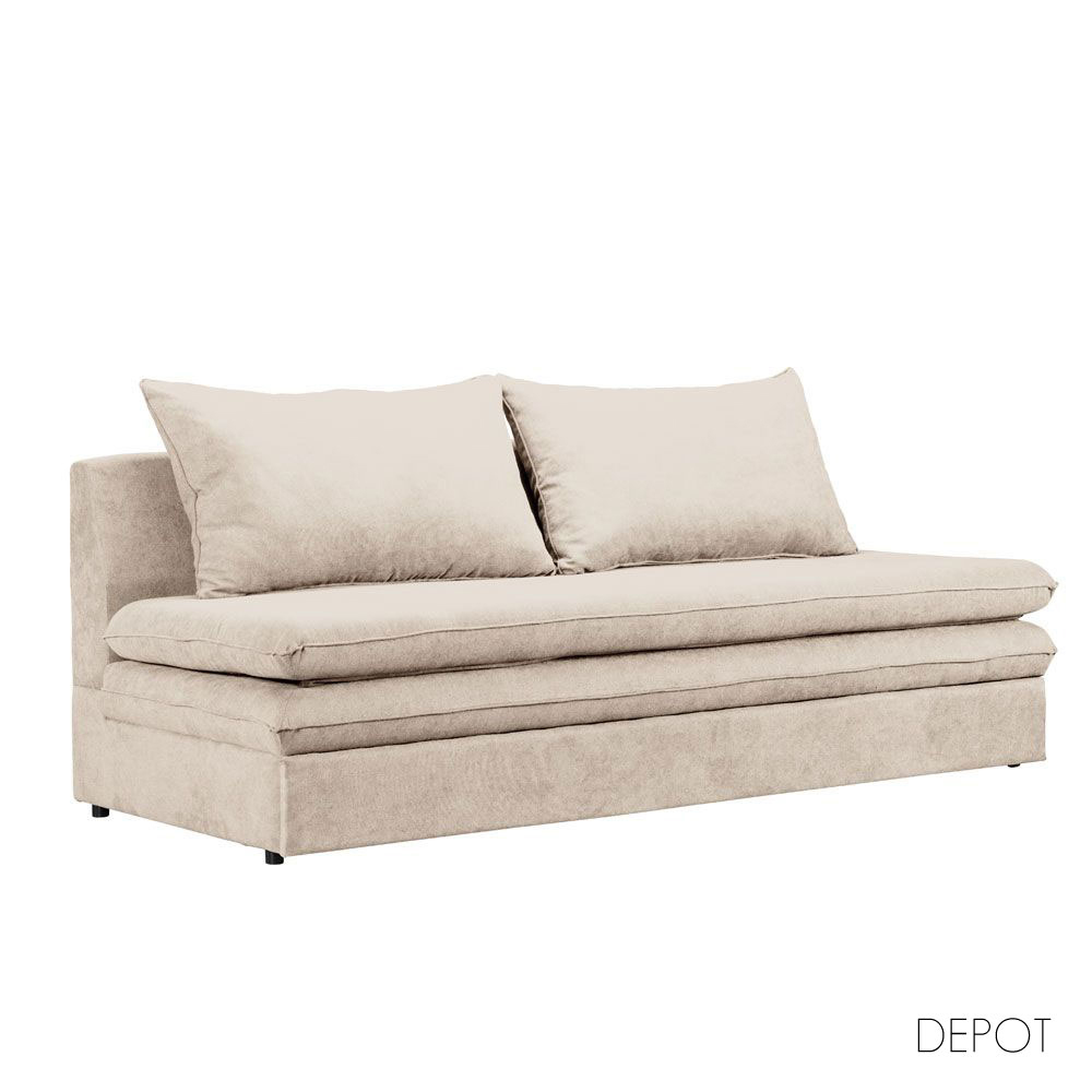 GIRASOLE ΚΑΝΑΠΕΣ ΚΡΕΒΑΤΙ 3ΘΕΣΙΟΣ BEIGE 200x87x90