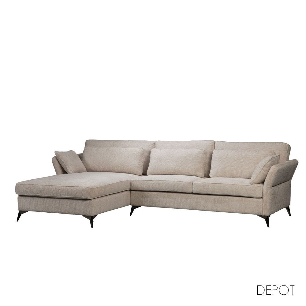 PARFAIT ΚΑΝΑΠΕΣ ΓΩΝΙΑ ΑΡΙΣΤΕΡΗ BEIGE 307x185x92