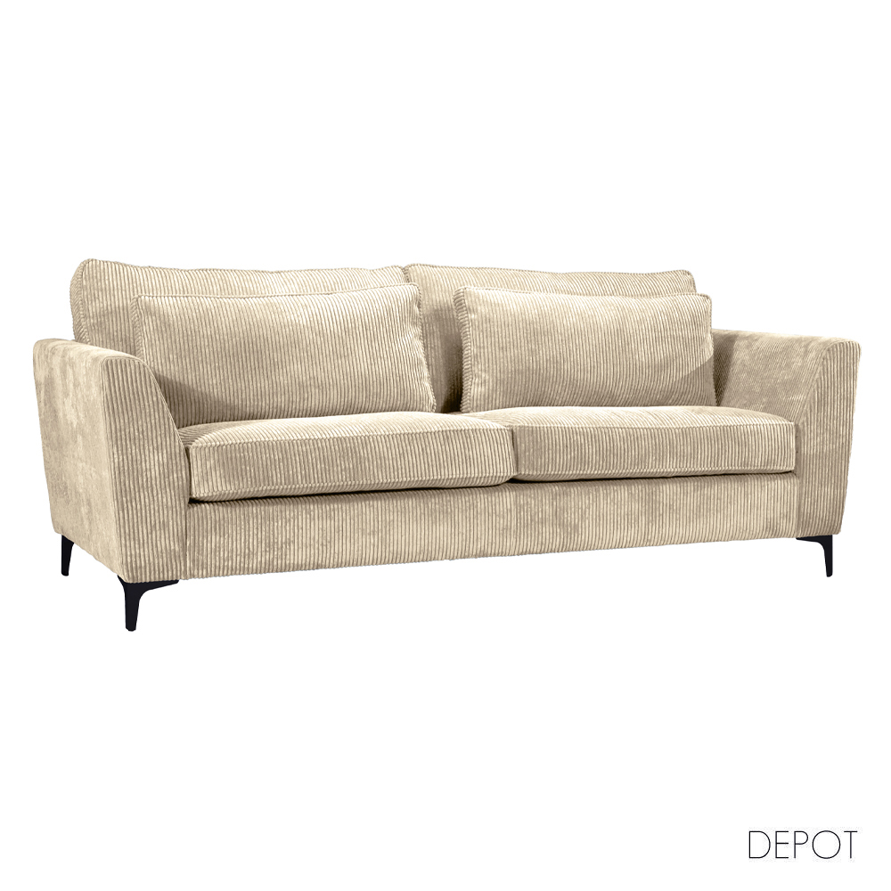 FOREVER ΚΑΝΑΠΕΣ 3ΘΕΣΙΟΣ BEIGE LINCOLN 03 223x96x93cm