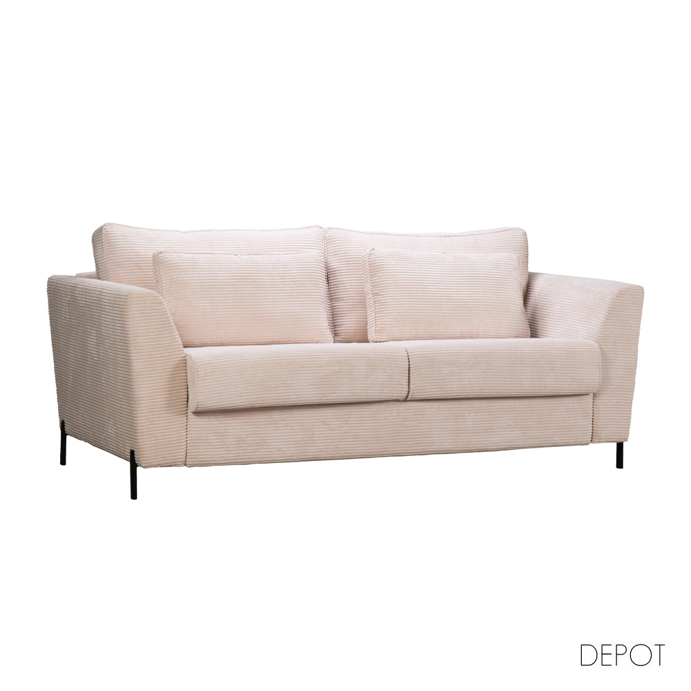 COCOON ΚΑΝΑΠΕΣ ΚΡΕΒΑΤΙ 3ΘΕΣΙΟΣ BEIGE LINCOLN D 03 208x94x92cm